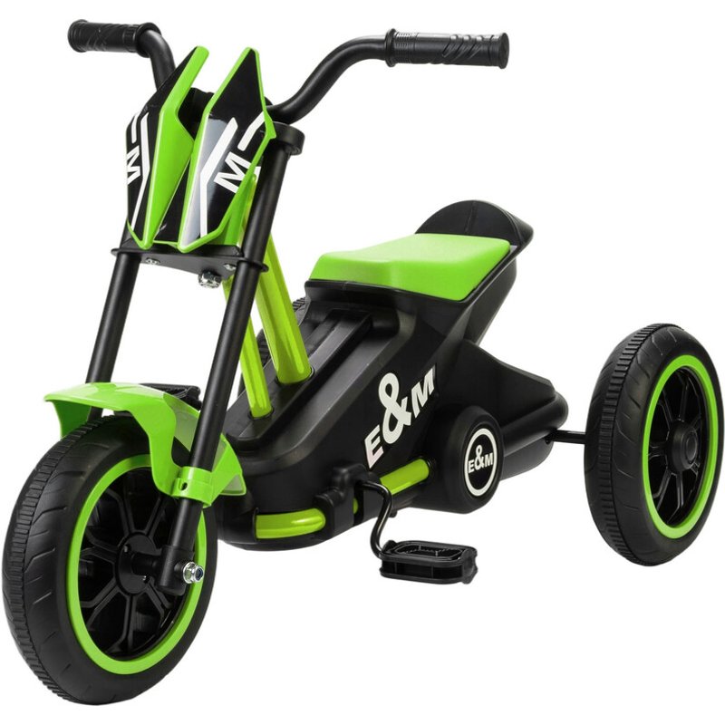 370-449V00GN AIYAPLAY Trike for Kids, Baby Tricycle with Pedal for Boys and Girls Ages 18–36 Months, 3 Wheel Toddler Balance Bike for Indoor Outdoor Use, Green