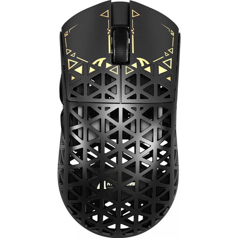 ATTACK SHARK R5 ULTRA Carbon Fiber Wireless 8K PAW3950MAX Gaming Mouse, Includes Anti-Slip Grip Tape, Black