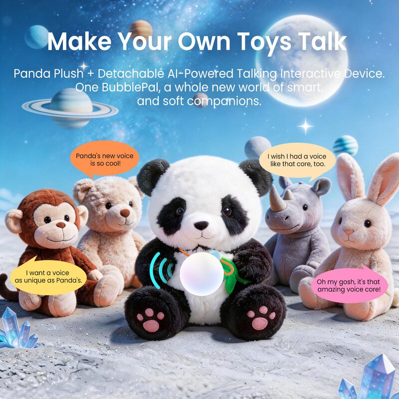 BubblePal AI interactive toy - Panda doll edition