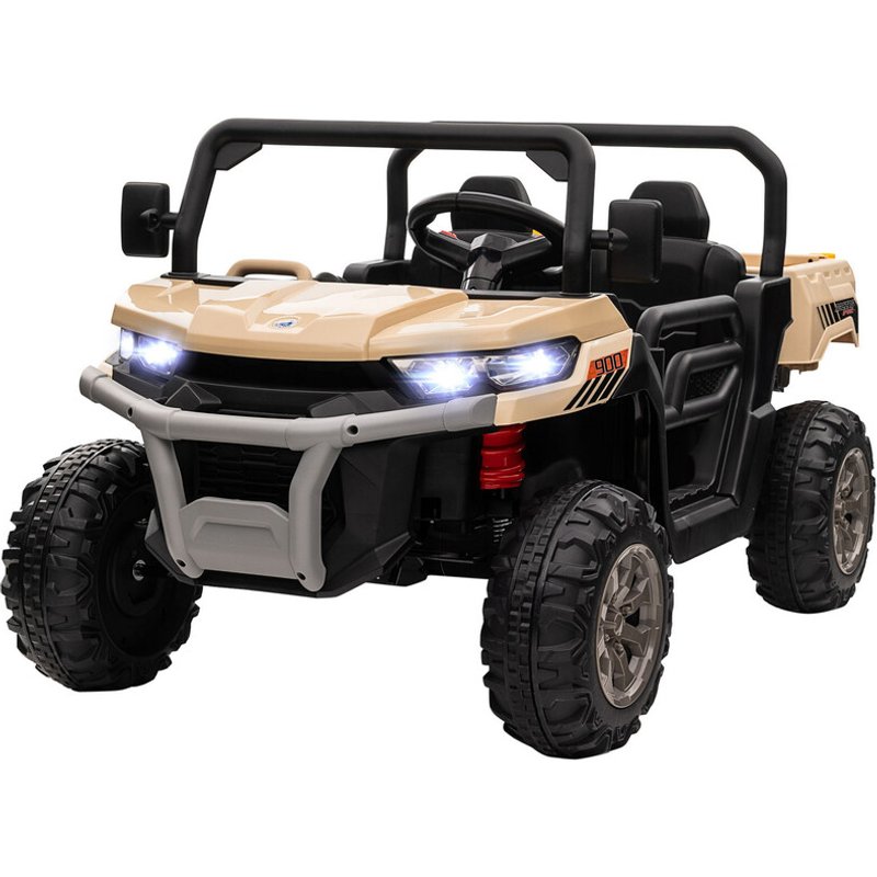 HOMCOM 370-239V70YL Kids Electric UTV Ride-On Car