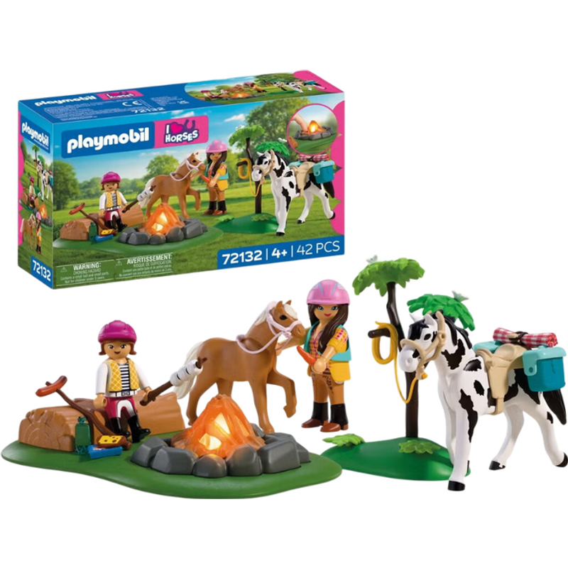 Playmobil 72132 Horseback Riding Trip with Campfire