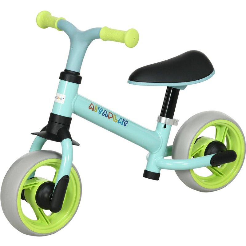 370-270V00GN AIYAPLAY 8" Baby Balance Bike with Adjustable Seat, Lightweight Training Bike for Children with EVA Wheels, Easy Installation, No Pedals, for Ages 18-48 Months - Green