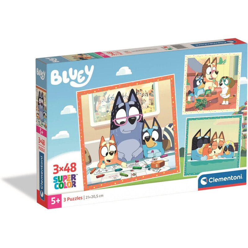 Bluey 3 x 48 Piece Jigsaw Puzzles