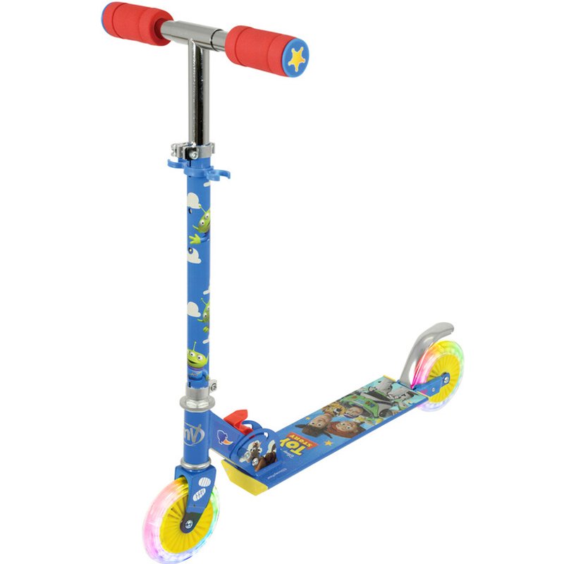 Toy Story Folding Inline Scooter with Light Up Wheels