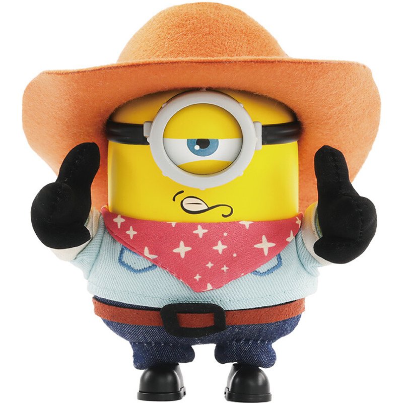 52TOYS Minions and the Big Monsters Series Vinyl Plush Keyring Blind Box Collectible Trendy Figure Gift Single Blind Box (Random Style)
