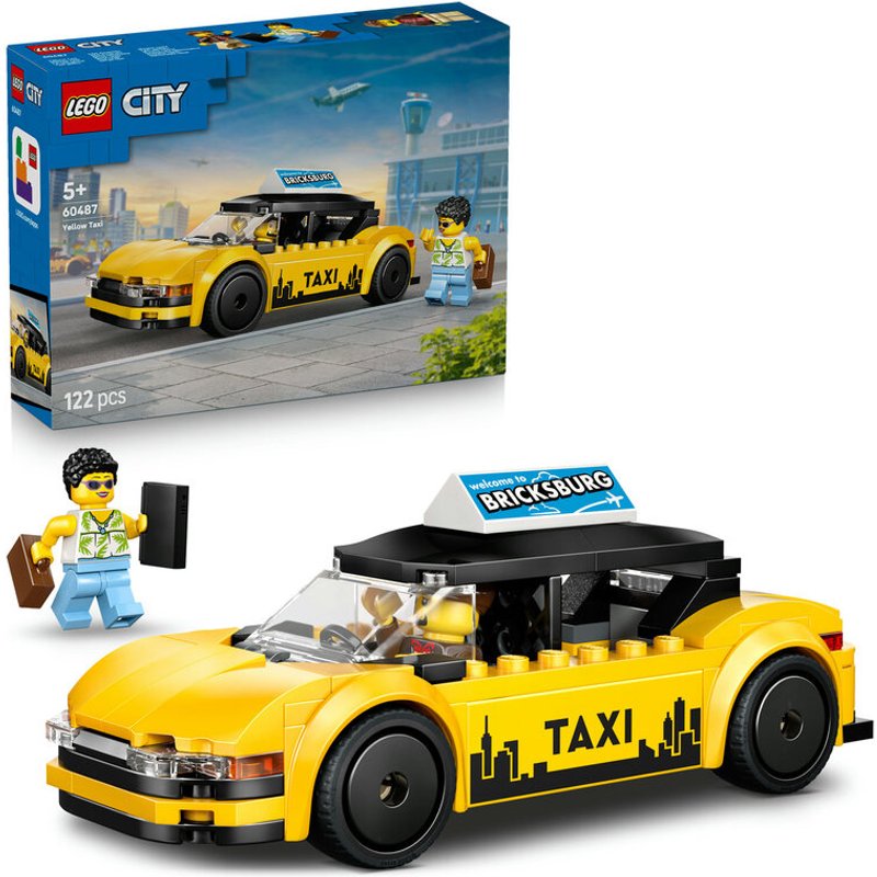 LEGO City 60487 Yellow Taxi