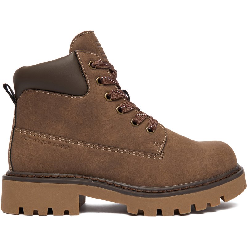 Schnürstiefeletten Tommy Hilfiger T3X5-34125-1269509 D Braun