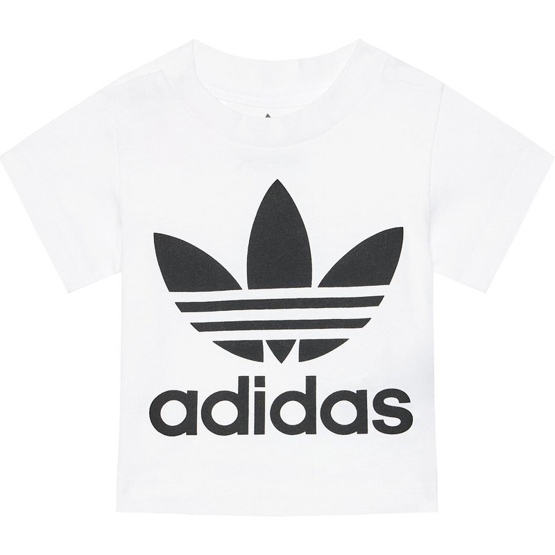 adidas T-Shirt Trefoil DV2828 Weiß Regular Fit