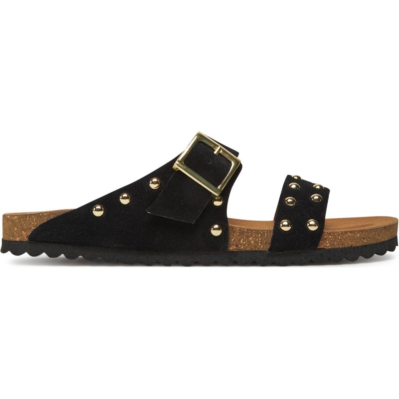 Pantoletten Pieces Pcseluna Fotbed 17156836 Schwarz