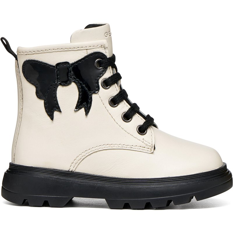 Schnürschuhe Geox B Kiddartah Girl B665YA 08502 C1M9B S Creme