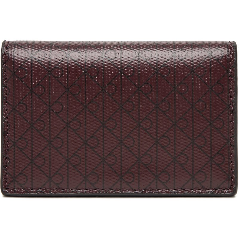 Geldbörse Calvin Klein Emblem Aop Accordion Cardcase LV04F1083G Dunkelrot
