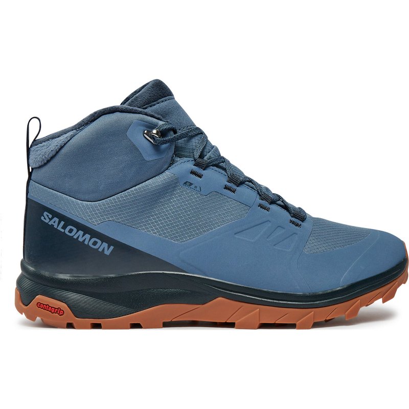 Trekkingschuhe Salomon Outsnap Cswp L47289800 Blau