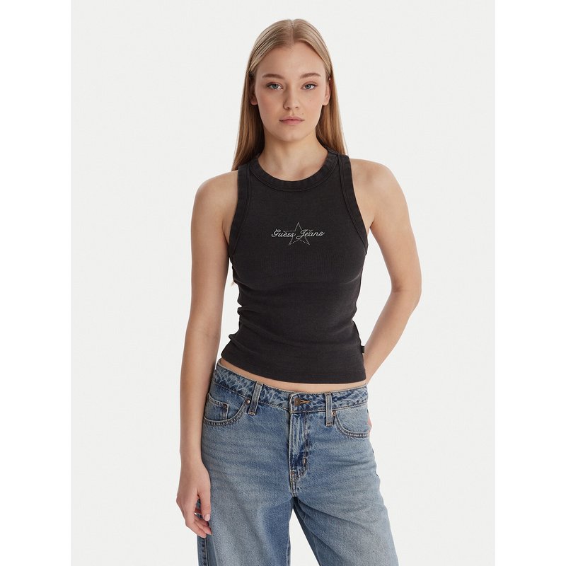 Guess Jeans Top 180345 Schwarz Classic Fit