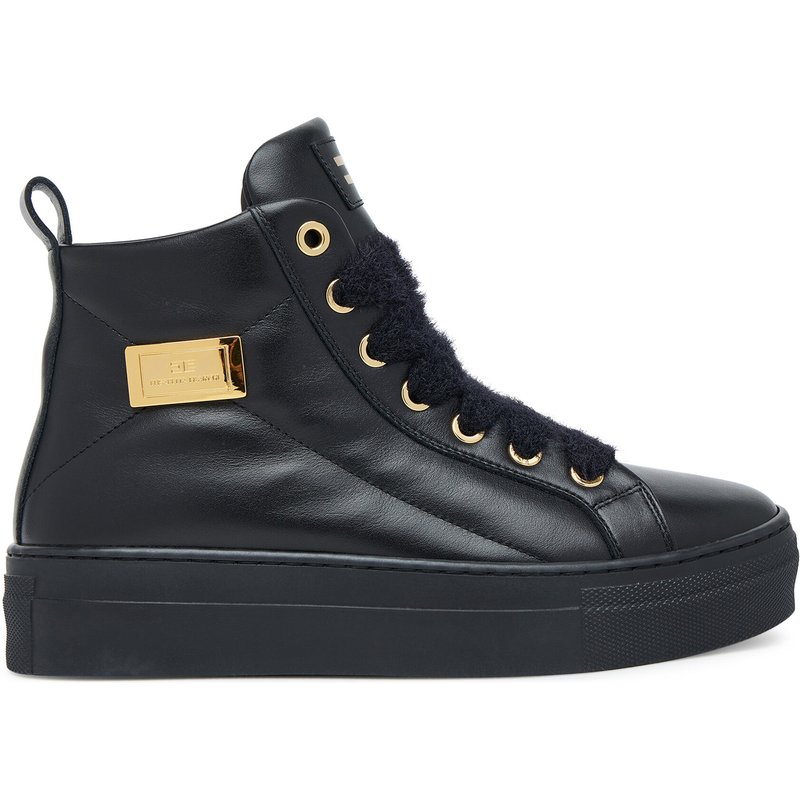 Stiefeletten Elisabetta Franchi High Top Lace UP F4-A9E-0362-1251930 S Schwarz