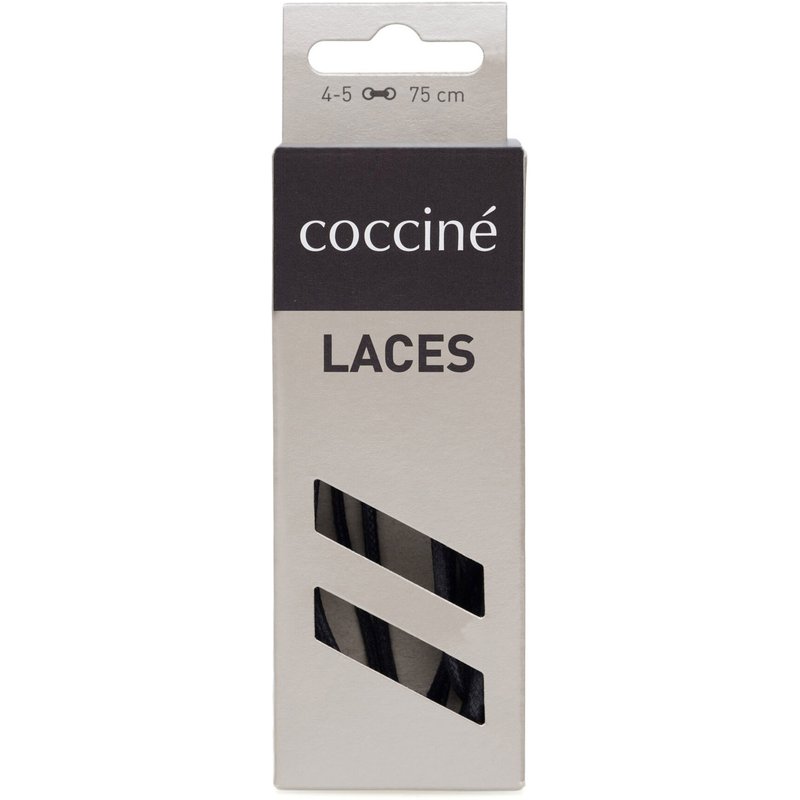 Schnürsenkel Coccine SZNUROWADŁA 75 cm F2 WOSKOWANE v.AZ Schwarz