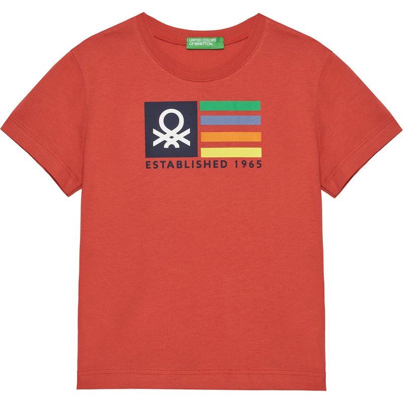 United Colors Of Benetton T-Shirt 3I1XG10HT Rot Regular Fit