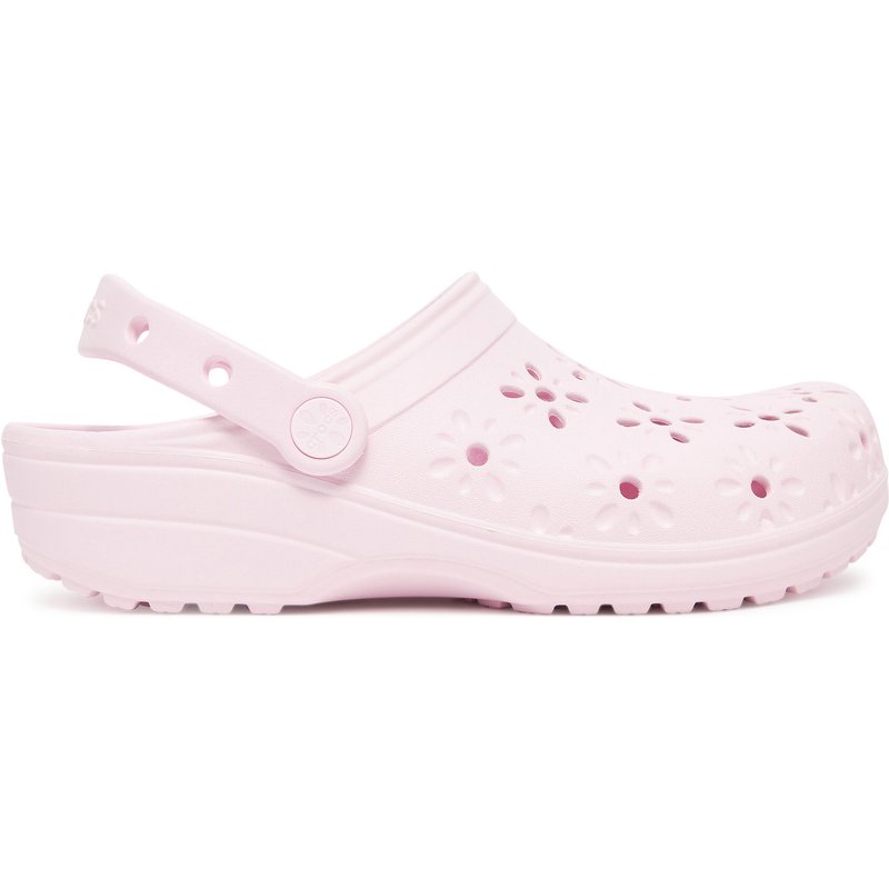 Pantoletten Crocs Classic Floral Cut Out Clog 210927 Rosa