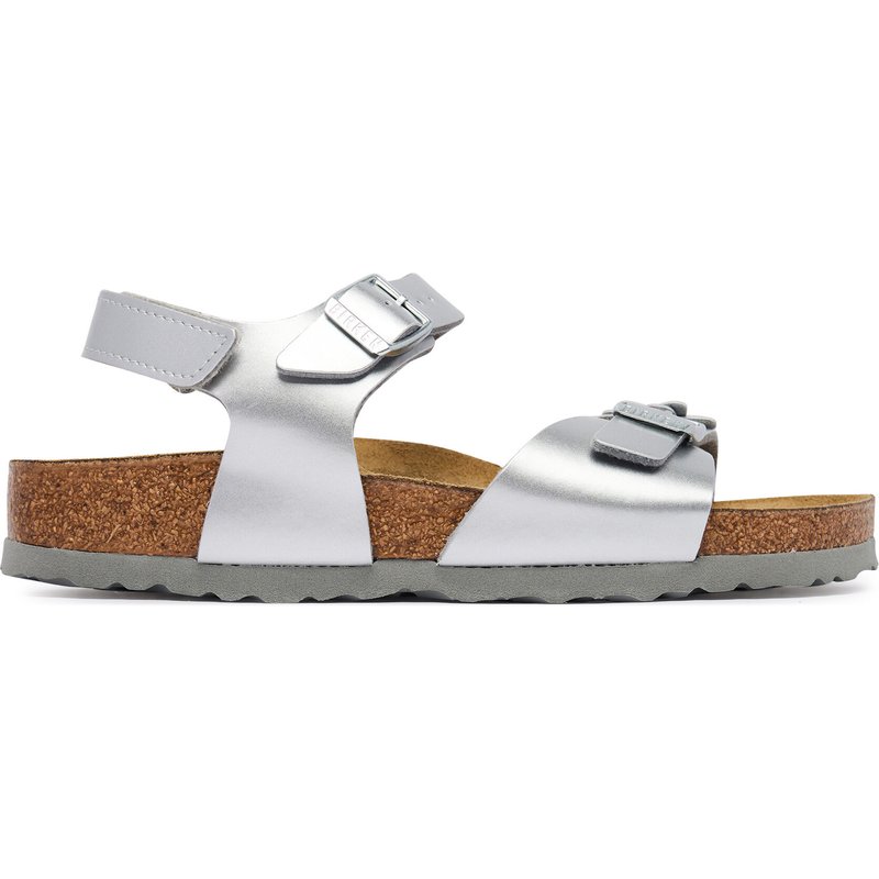 Sandalen Birkenstock Rio As Flowers 1031702 D Silberfarben