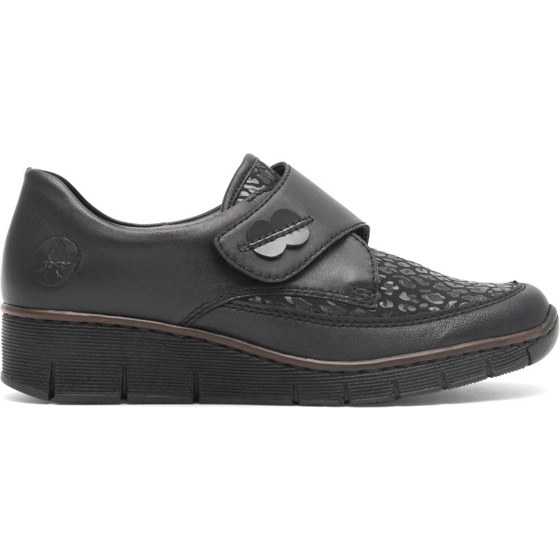 Halbschuhe Rieker 537C0-00 Schwarz