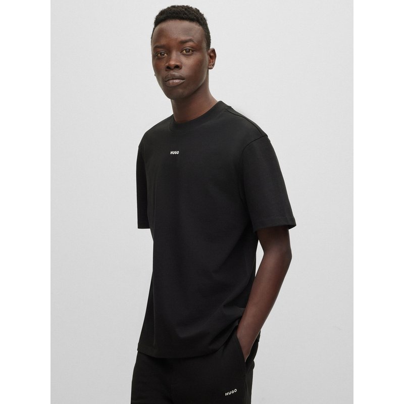 Hugo T-Shirt Dapolino 50488330 Schwarz Relaxed Fit