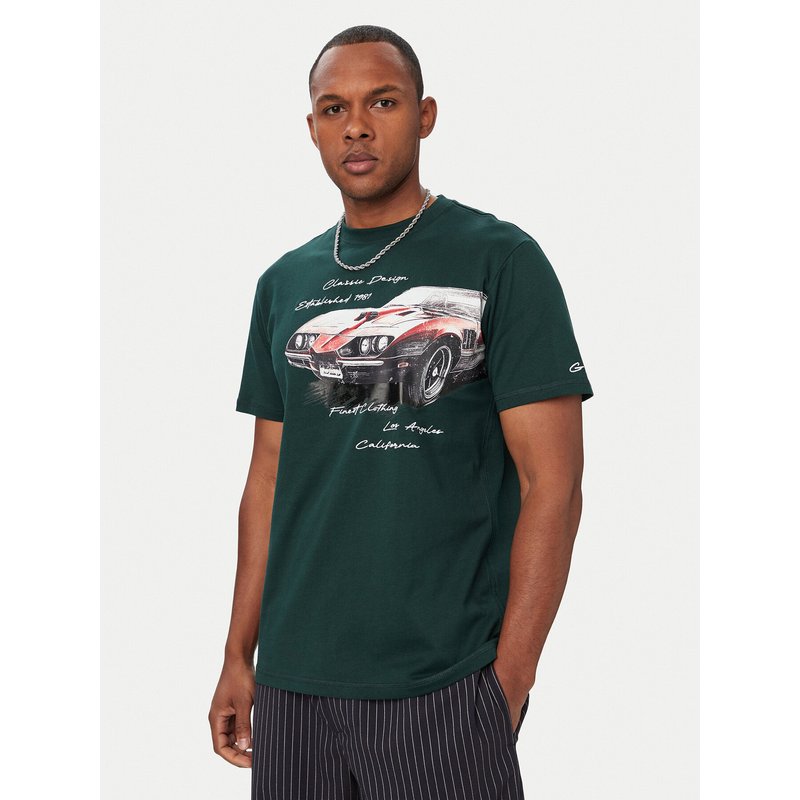 Guess T-Shirt M6YI45 K4231 Dunkelgrün Regular Fit