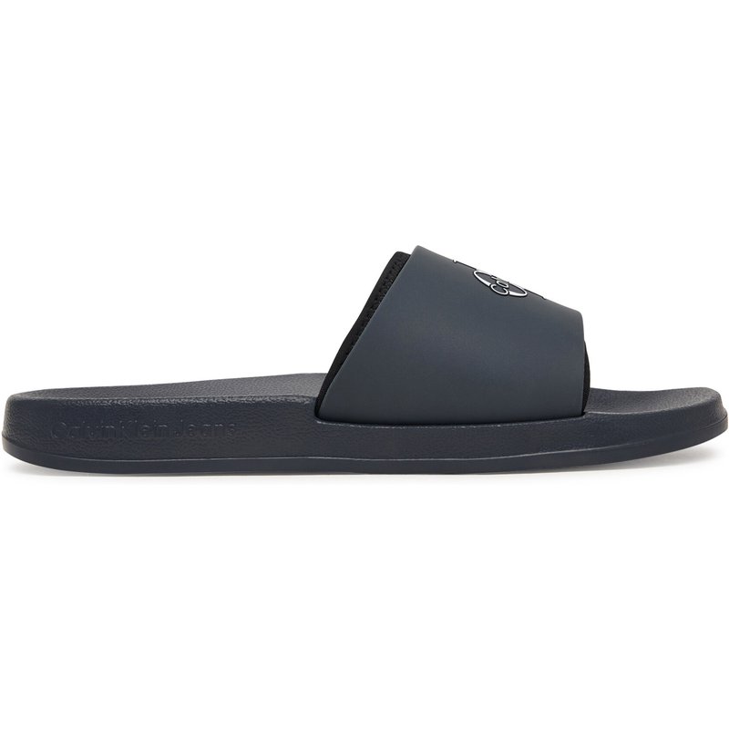 Pantoletten Calvin Klein Ess Slide Rubber Neoprene HM0HM02229 Dunkelblau