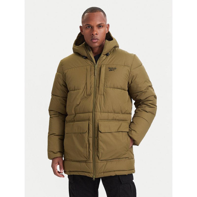 Reebok Winterjacke RCC00077 Dunkelgrün Regular Fit
