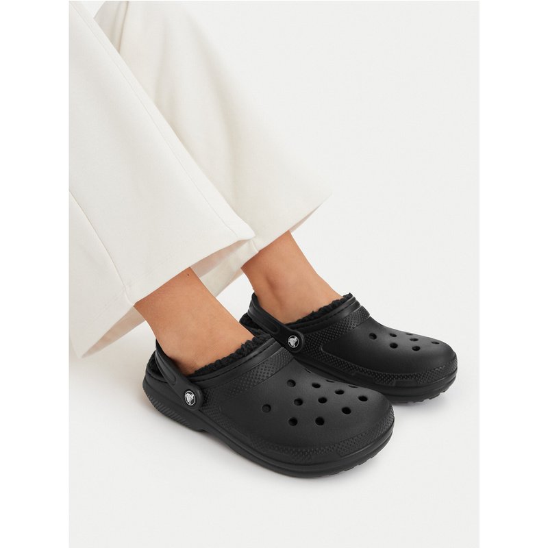 Pantoletten Crocs Classic Lined Clog 203591 Schwarz