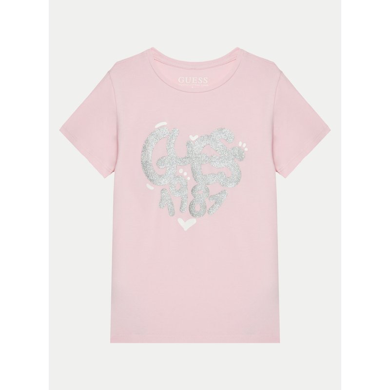 Guess T-Shirt K5RI02 K6YW4 Rosa Regular Fit