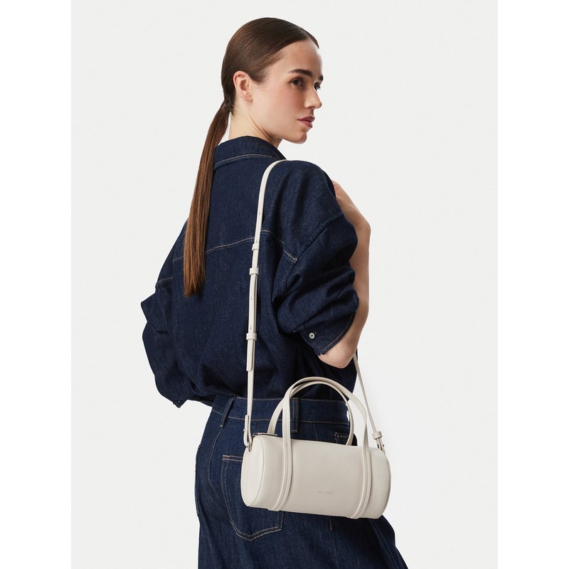 Handtasche Calvin Klein Foil Logo Small Duffle Bag LV04F3663G Creme