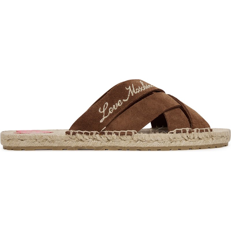 Pantoletten LOVE MOSCHINO JA28362G0MIG0300 Braun
