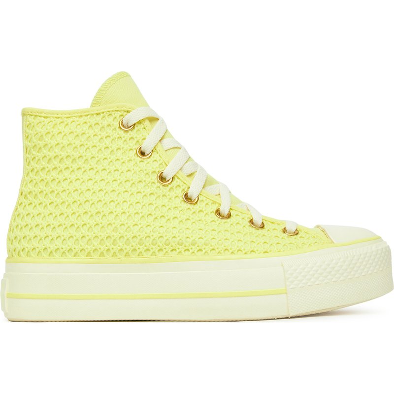 Sneakers aus Stoff Converse Chuck Taylor All Star Lift Platform Knit A14967C Gelb