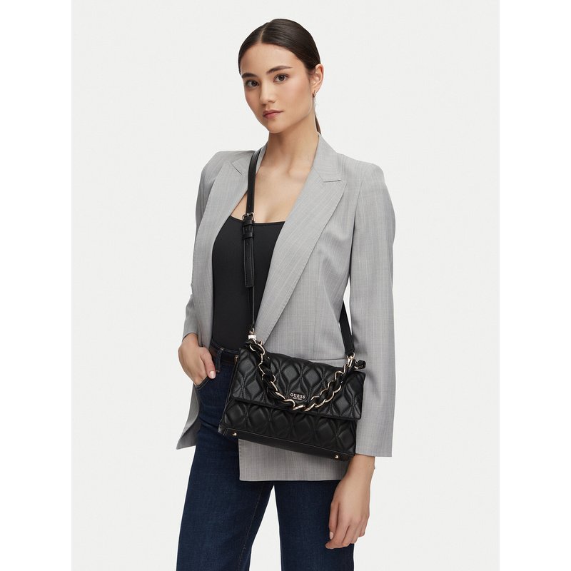 Handtasche Guess Maxine HWQG97 33200 Schwarz