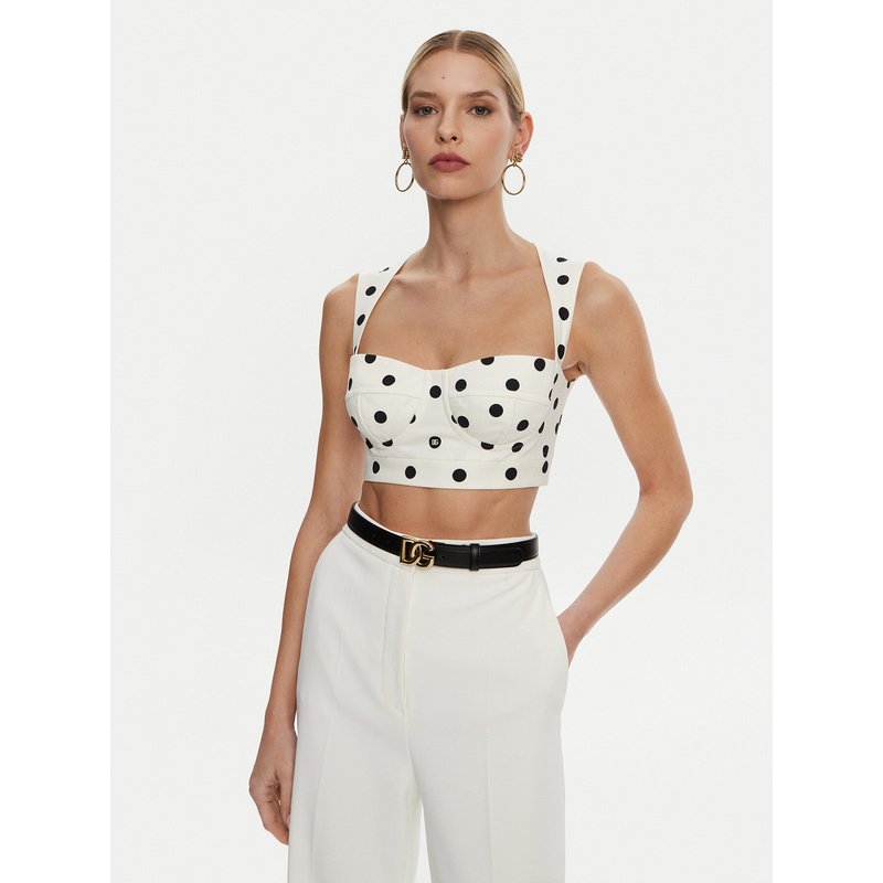 Dolce&Gabbana Top F7AA7T FSFNM Weiß Regular Fit