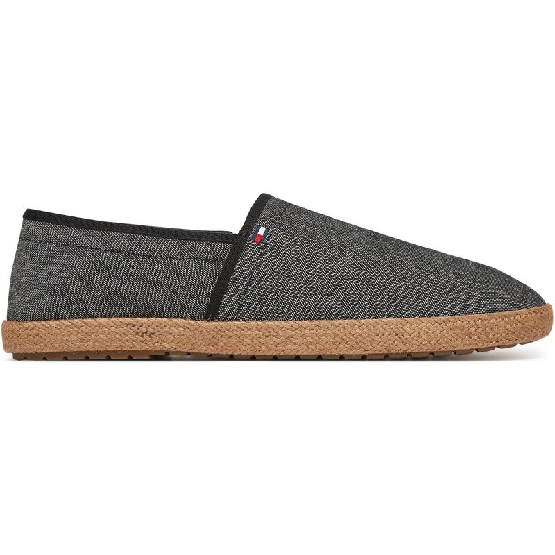 Espadrilles Tommy Hilfiger Hilfiger Chambray Espadrille FM0FM05391 Schwarz