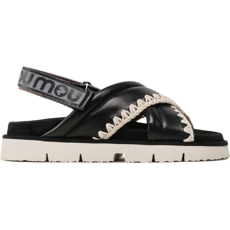 Sandalen Mou New # 03 Criss-Cross Upper SW461004C Schwarz