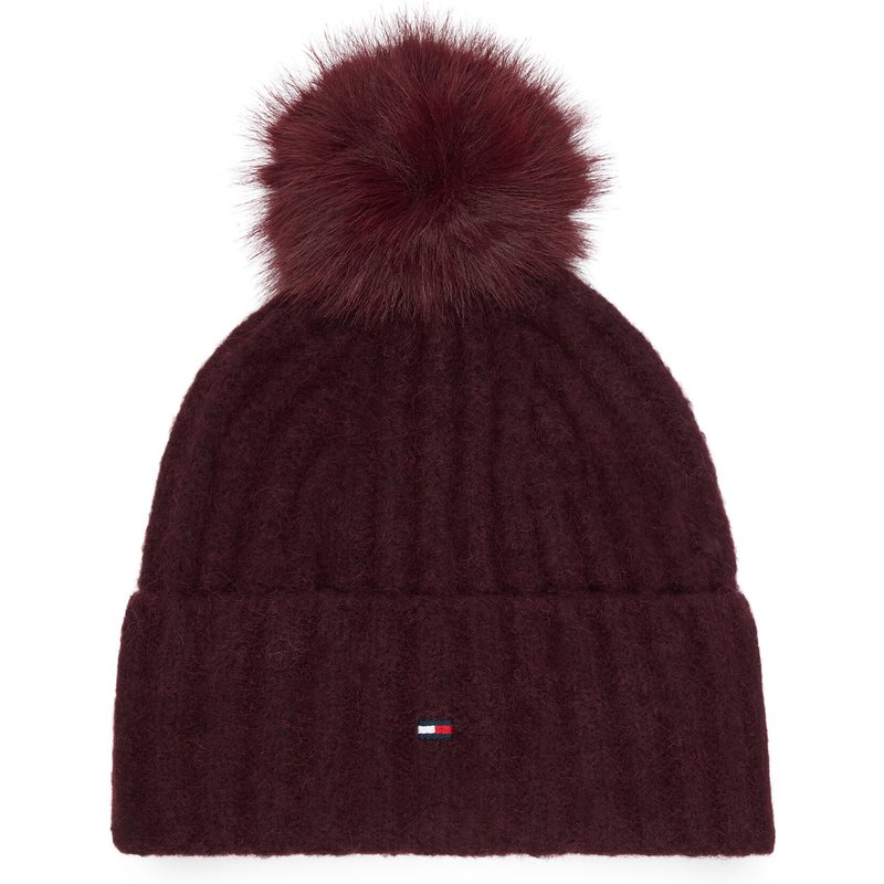Mütze Tommy Hilfiger Th Flag AW0AW19330 Dunkelrot