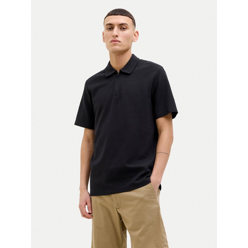 Jack & Jones Poloshirt Benja 12269338 Schwarz Regular Fit