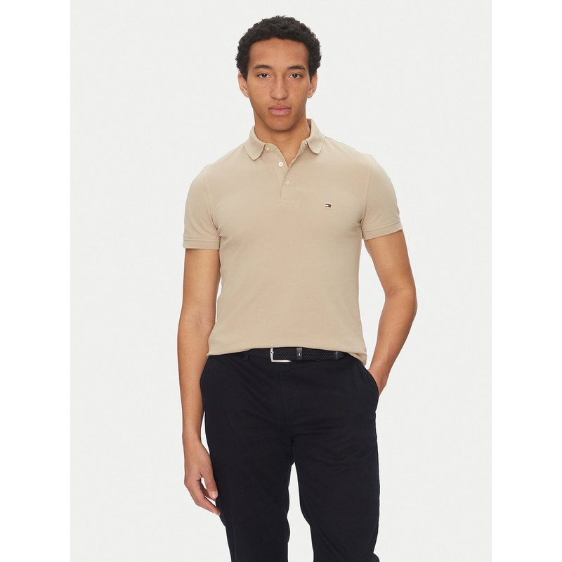 Tommy Hilfiger Poloshirt 1985 MW0MW17771 Beige Slim Fit