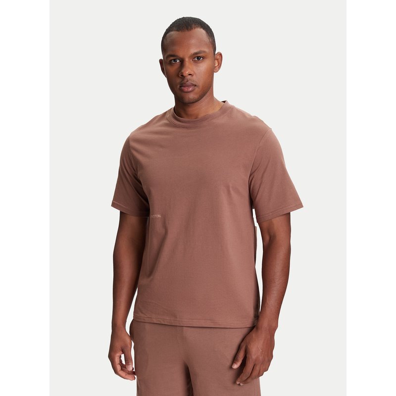 United Colors Of Benetton T-Shirt 30964M01W Beige Regular Fit