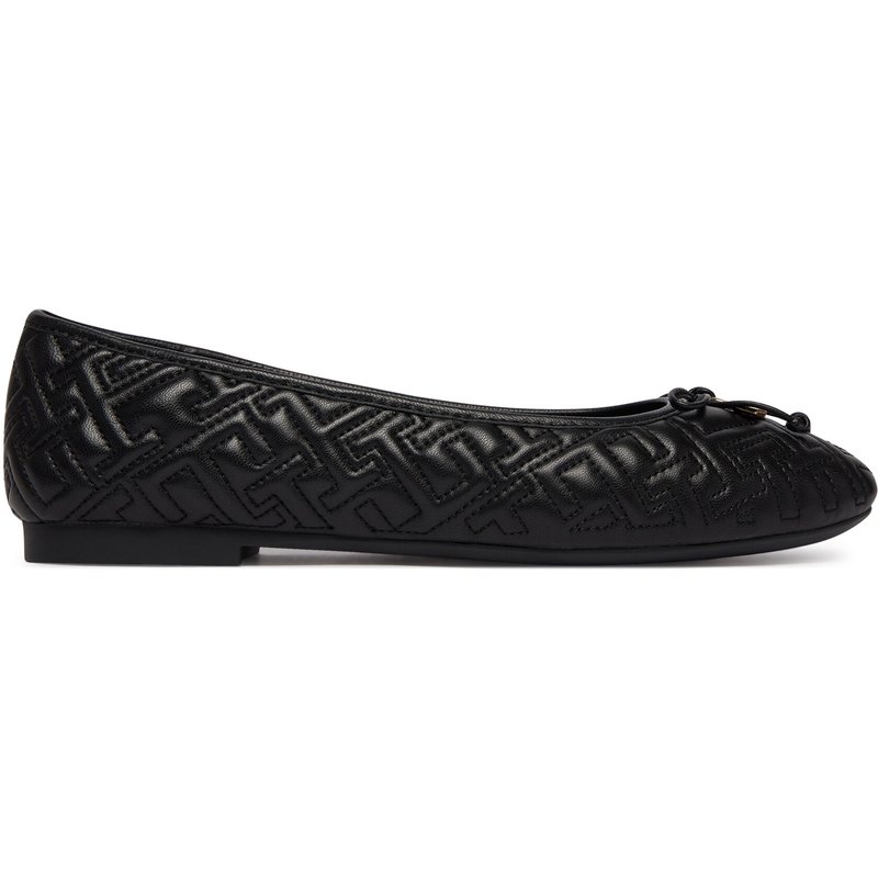 Ballerinas Tommy Hilfiger Th Quilted Ballerina FW0FW09264 Schwarz