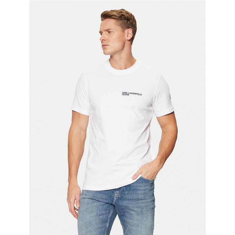 Karl Lagerfeld Jeans T-Shirt A1M17003 Weiß Slim Fit