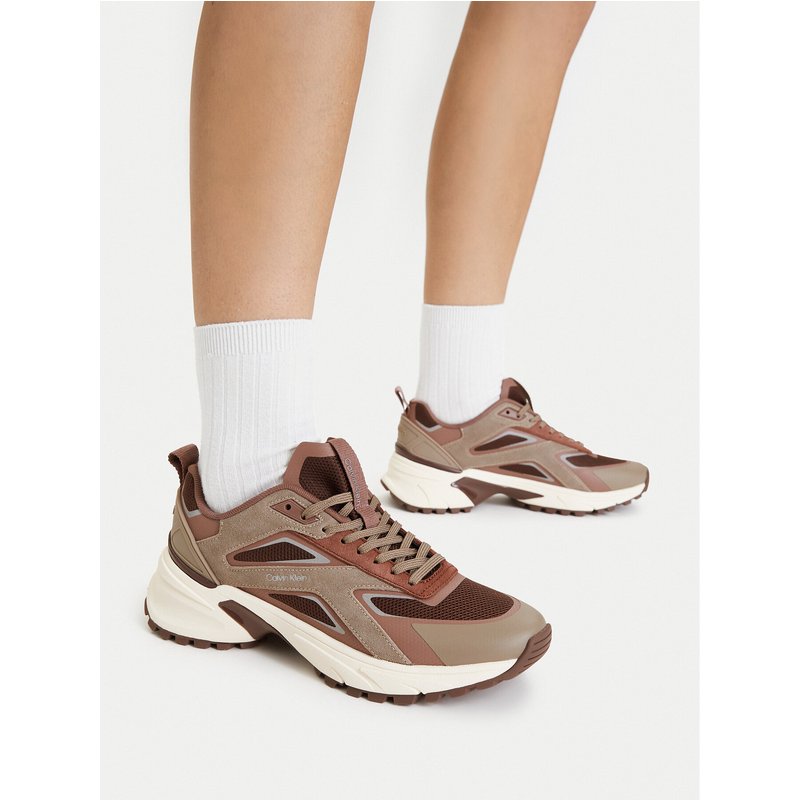 Sneakers Calvin Klein Hike Runner Ck Stripe Refl Su HW0HW03107 Braun