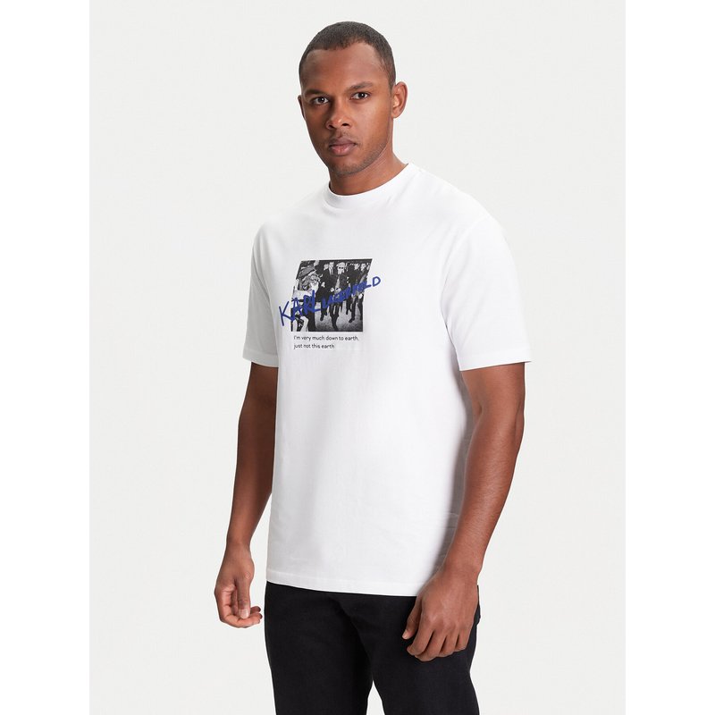 KARL LAGERFELD T-Shirt 755143 553225 Weiß Regular Fit