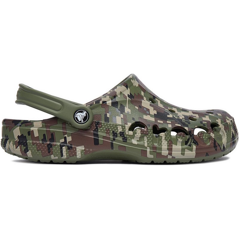 Pantoletten Crocs C-BAYA SEASONAL PRINTED CLOG 206230-3TC Grün