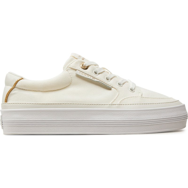 Sneakers Tommy Hilfiger Essential Vulc Textile Sneaker FW0FW08323 Écru