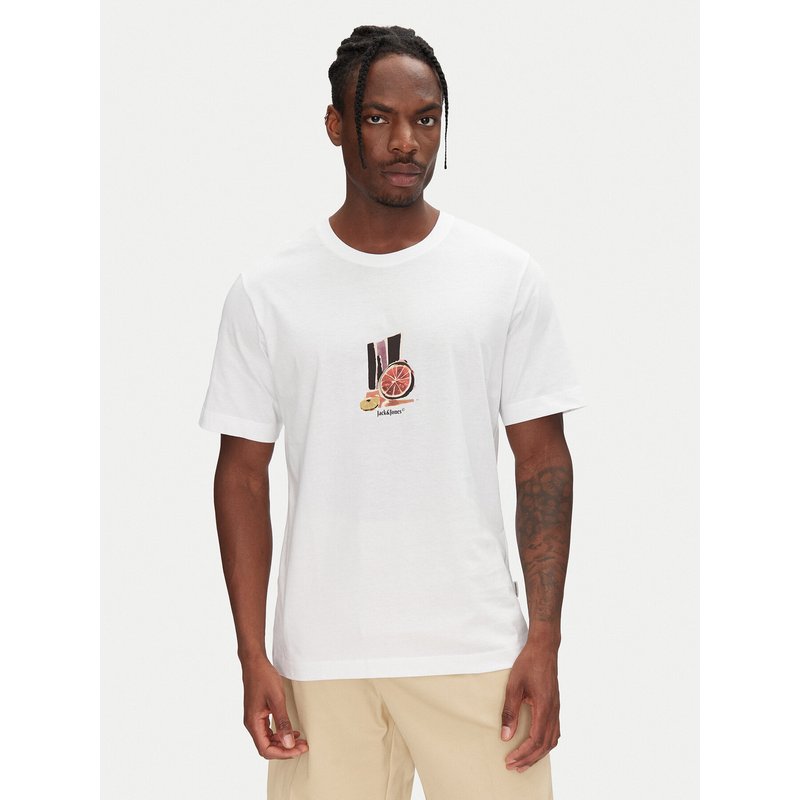 Jack & Jones T-Shirt Varenna 12273162 Weiß Regular Fit