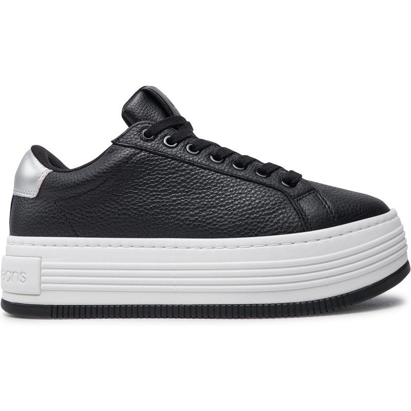 Sneakers Calvin Klein Jeans Bold Flatf Low Mix Ohb YW0YW01632 Schwarz
