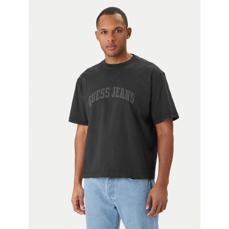 Guess Jeans T-Shirt M6GIB6 K8FQ4 Schwarz Regular Fit