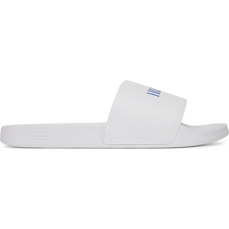 Pantoletten Tommy Hilfiger Hilfiger Print Tumble Pool Slide FM0FM05505 Weiß